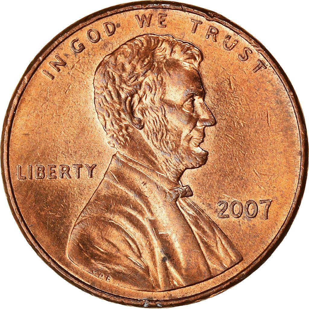 United States | American 1 Cent Coin | Lincoln Memorial | KM201b | 1983 - 2008