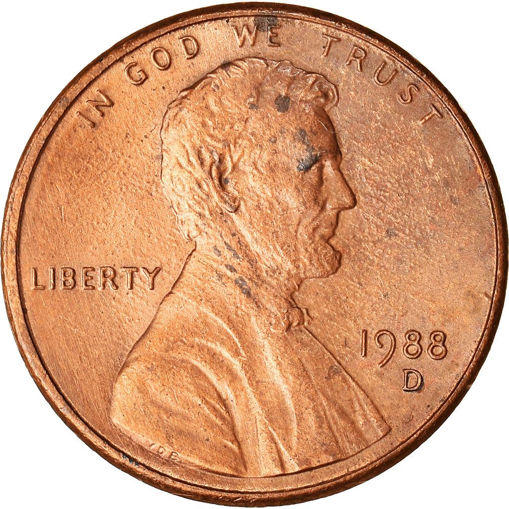 United States | American 1 Cent Coin | Lincoln Memorial | KM201b | 1983 - 2008