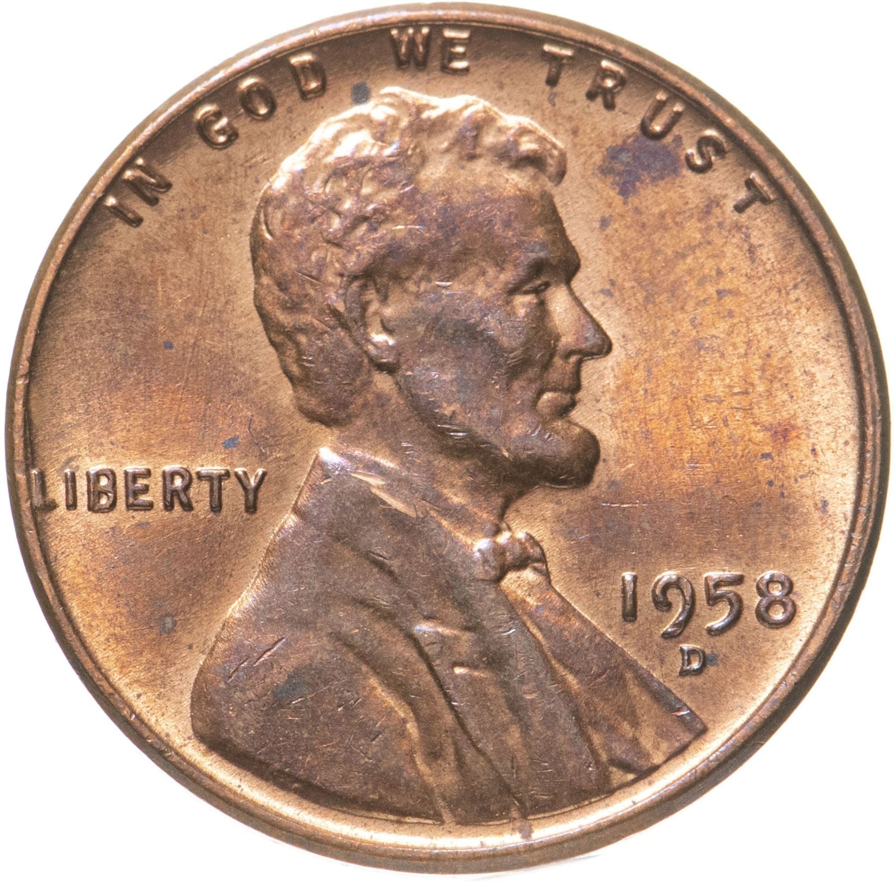 United States | 1 Cent Coin | Abraham Lincoln | KM:132 | 1909 - 1958