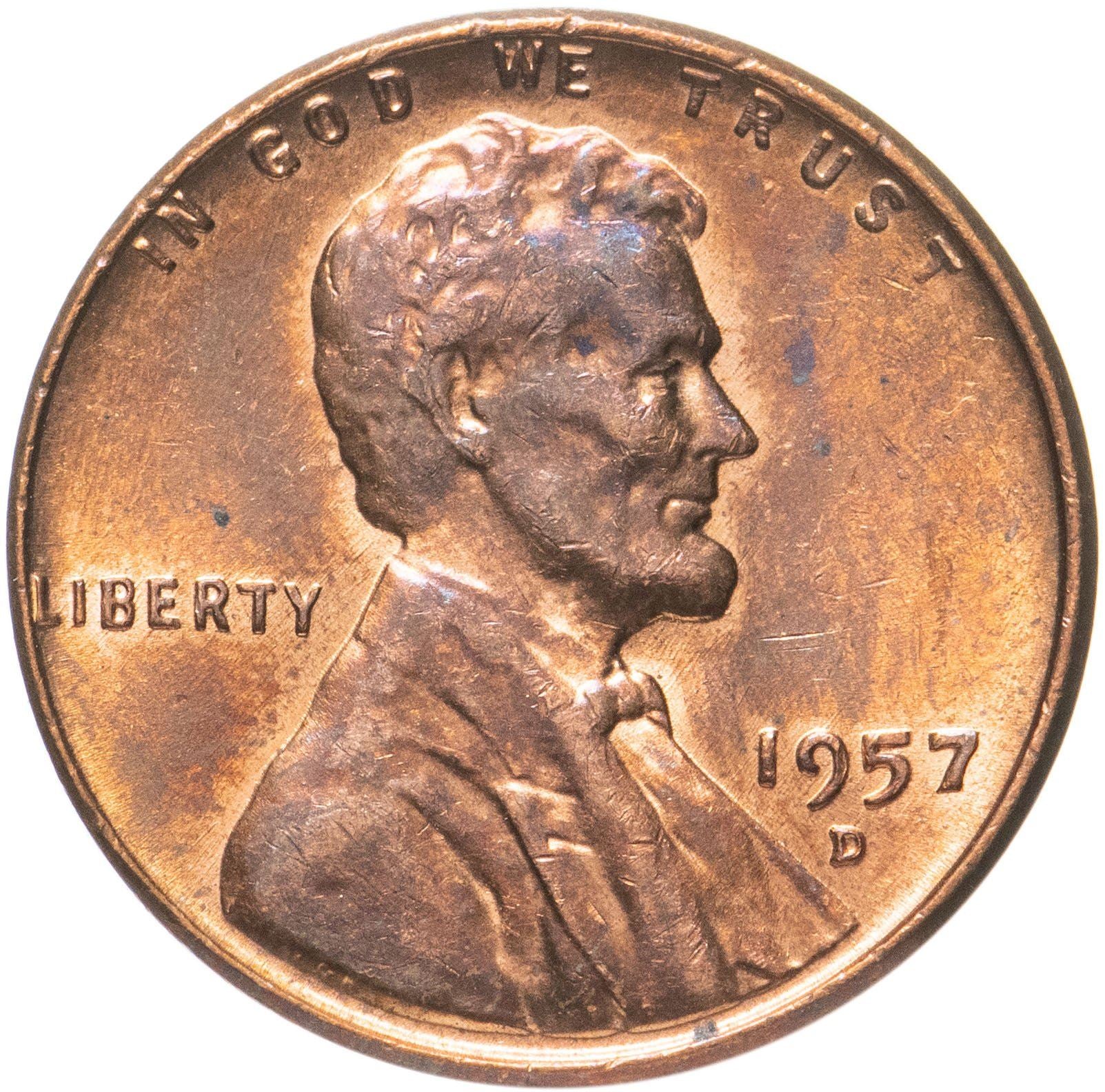 United States | 1 Cent Coin | Abraham Lincoln | KM:132 | 1909 - 1958
