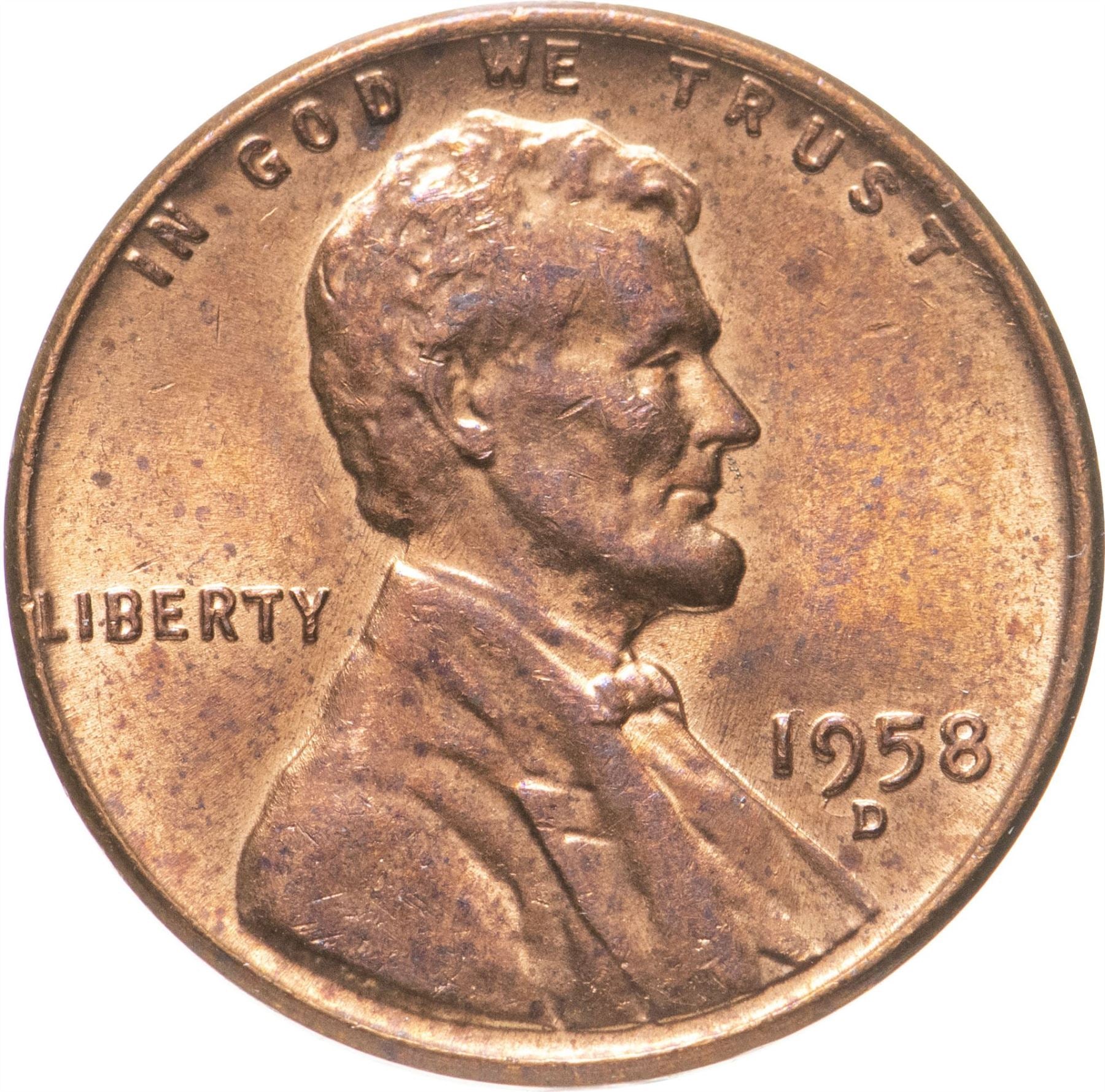 United States | 1 Cent Coin | Abraham Lincoln | KM:132 | 1909 - 1958