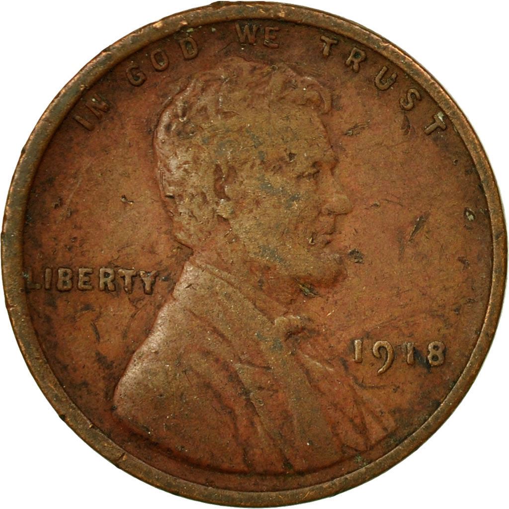 United States | 1 Cent Coin | Abraham Lincoln | KM:132 | 1909 - 1958
