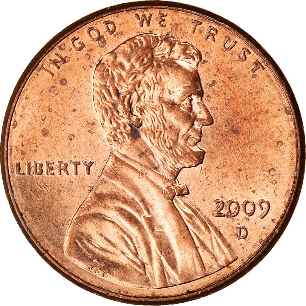 United States Coin American 1 Cent | Abraham Lincoln | Springfield Capitol Building | KM443 | 2009