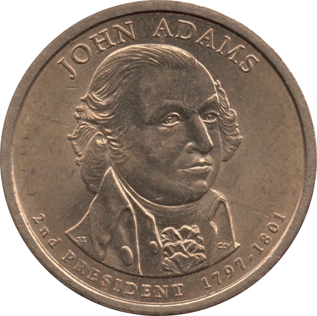 United States | 1 Dollar Coin | John Adams | Km:402 | 2007