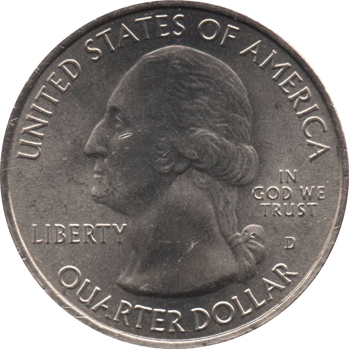 United States | 1/4 Dollar Coin | Cumberland Gap Park | Km:636 | 2016