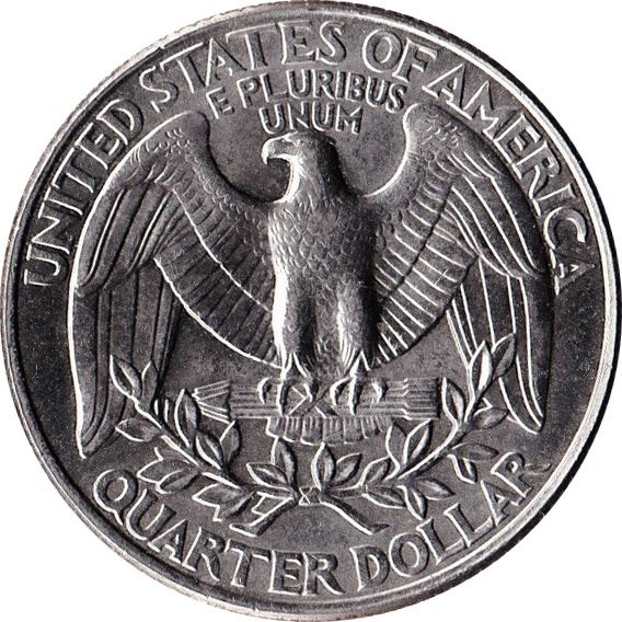 Pièce américaine d'un quart de dollar | George Washington | Aigle | KM164a | 1965 - 1998