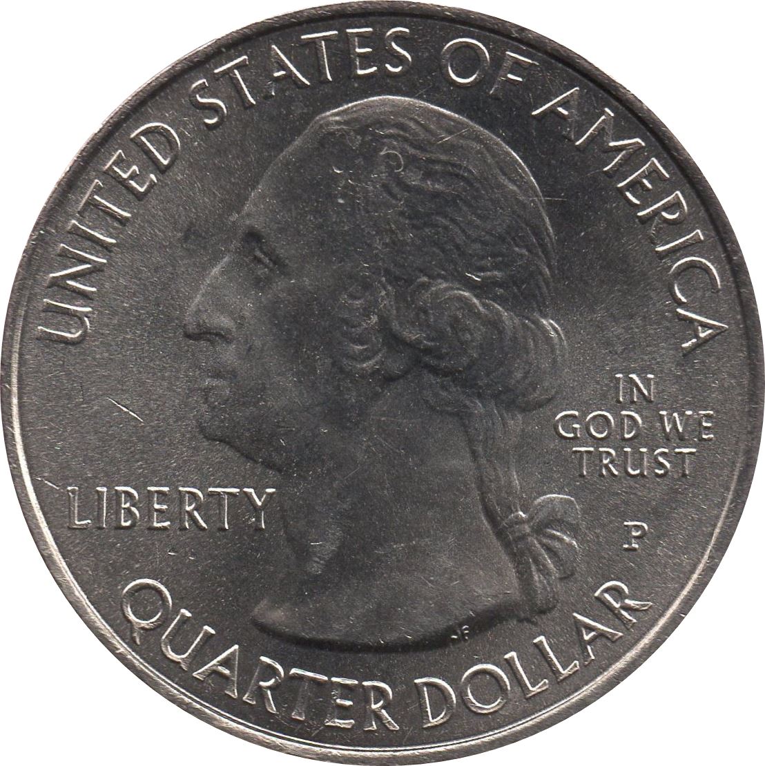 United States | 1/4 Dollar Coin | Ellis Island | KM:656 | 2017