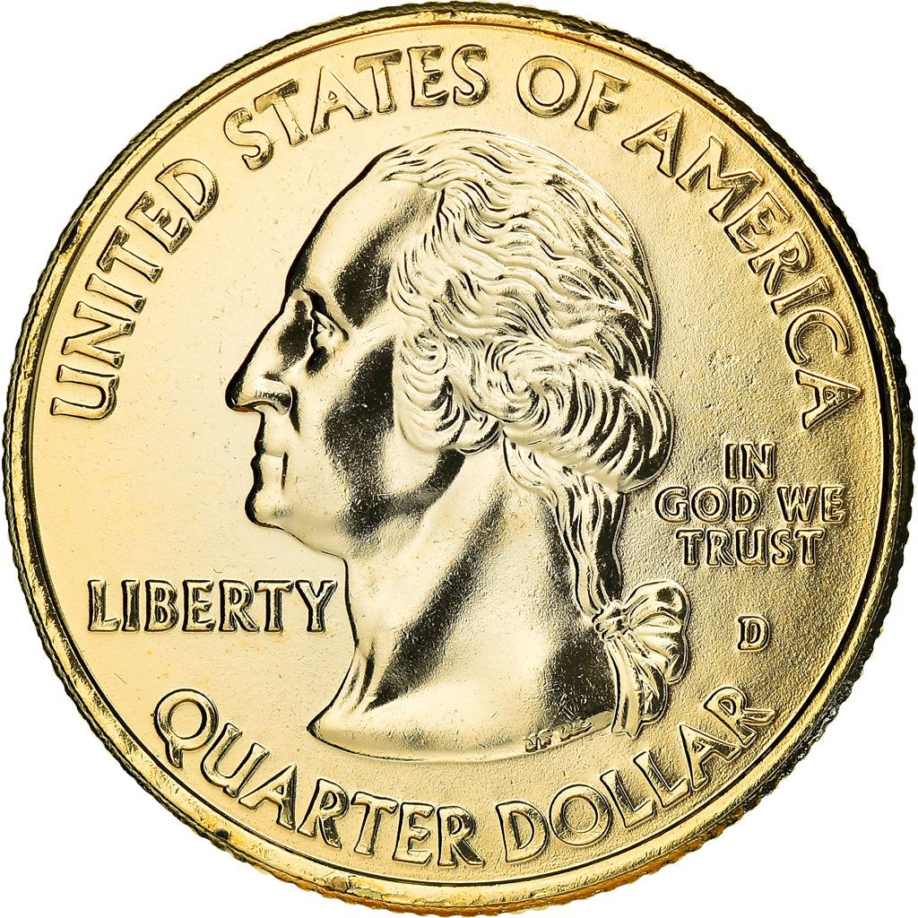 United States Coin American ¼ Dollar | George Washington | Guam | Flying Proa | Sailing Boat | Latte Stone | KM447 | 2009