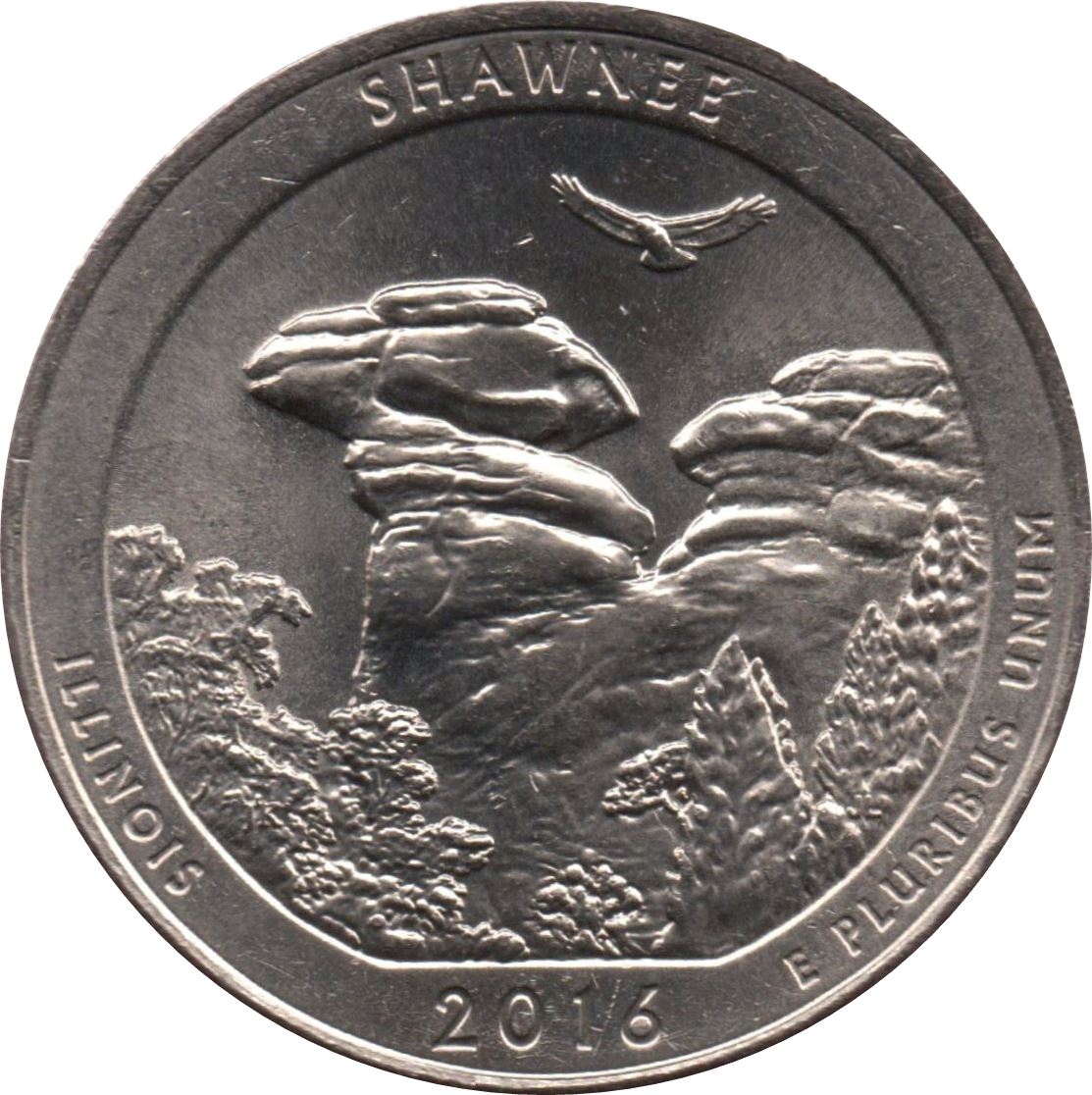United States | 1/4 Dollar Coin | Shawnee National Forest | KM:635 | 2016