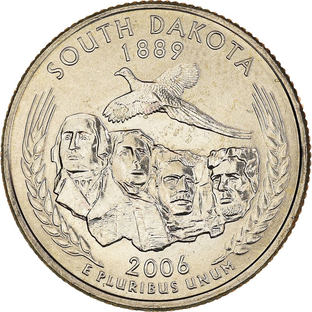United States | 1/4 Dollar Coin | South Dakota | Km:386 | 2006