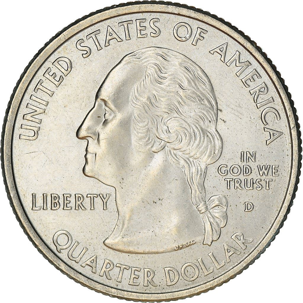 United States Coin American ¼ Dollar | George Washington | Yellow Jessamine | Palmetto Tree | KM307 | 2000