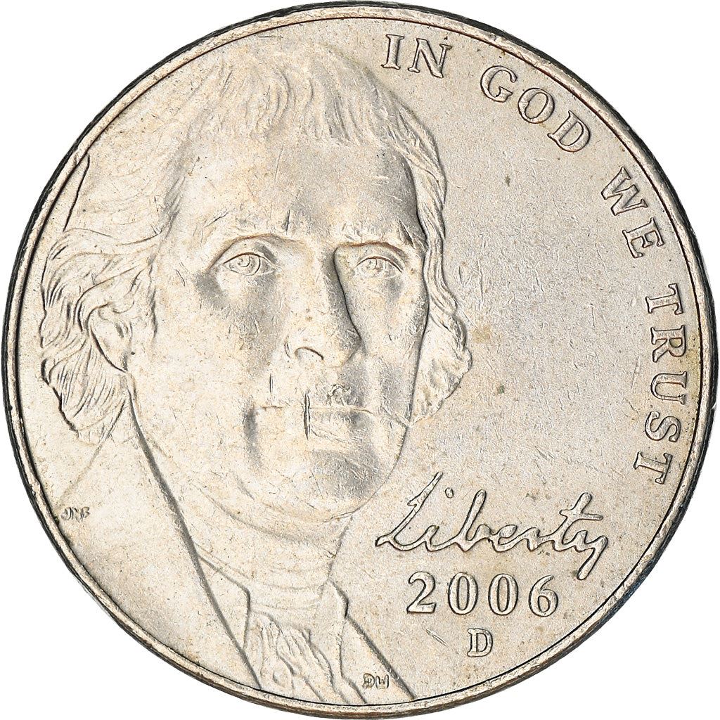 United States | 5 Cents Coin | Thomas Jefferson | KM:381 | 2006 - 2025