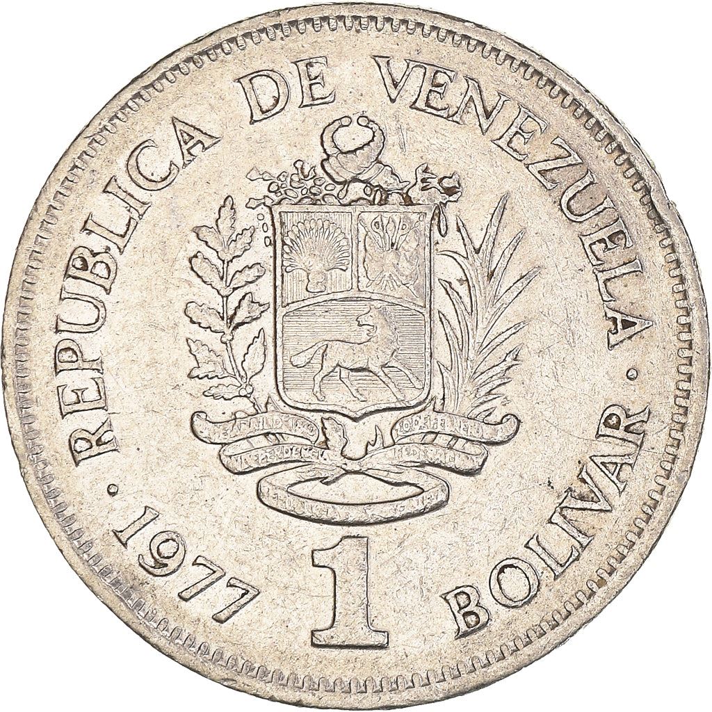 Venezuela | 1 Bolivar Coin | Palomo Horse | Simon Bolivar | KM52 | 1977 - 1986