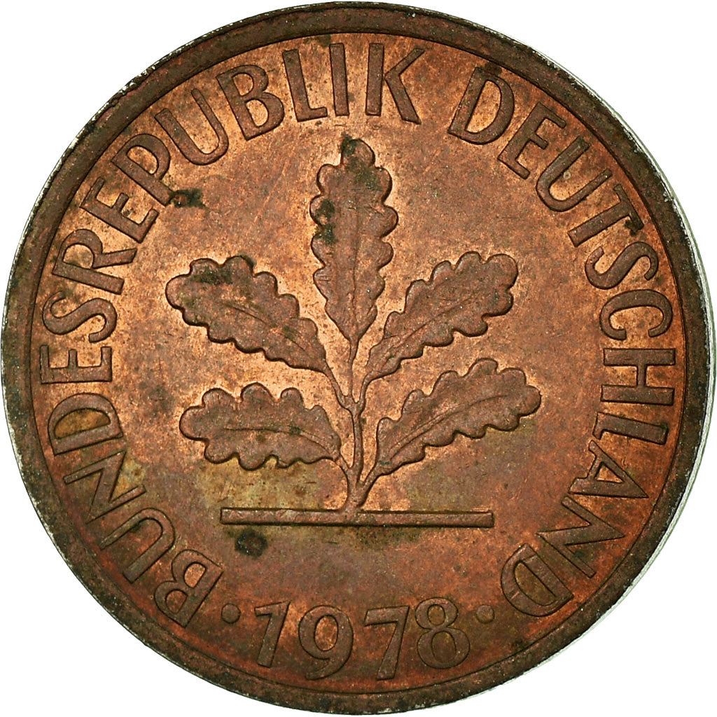Västtysk 1 Pfennig | KM105 | 1950 - 2001