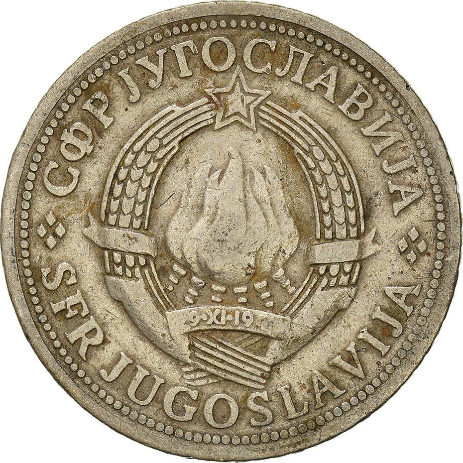 Yugoslavia Coin | 2 Dinara | Flame | Stars | KM57 | 1971 - 1981