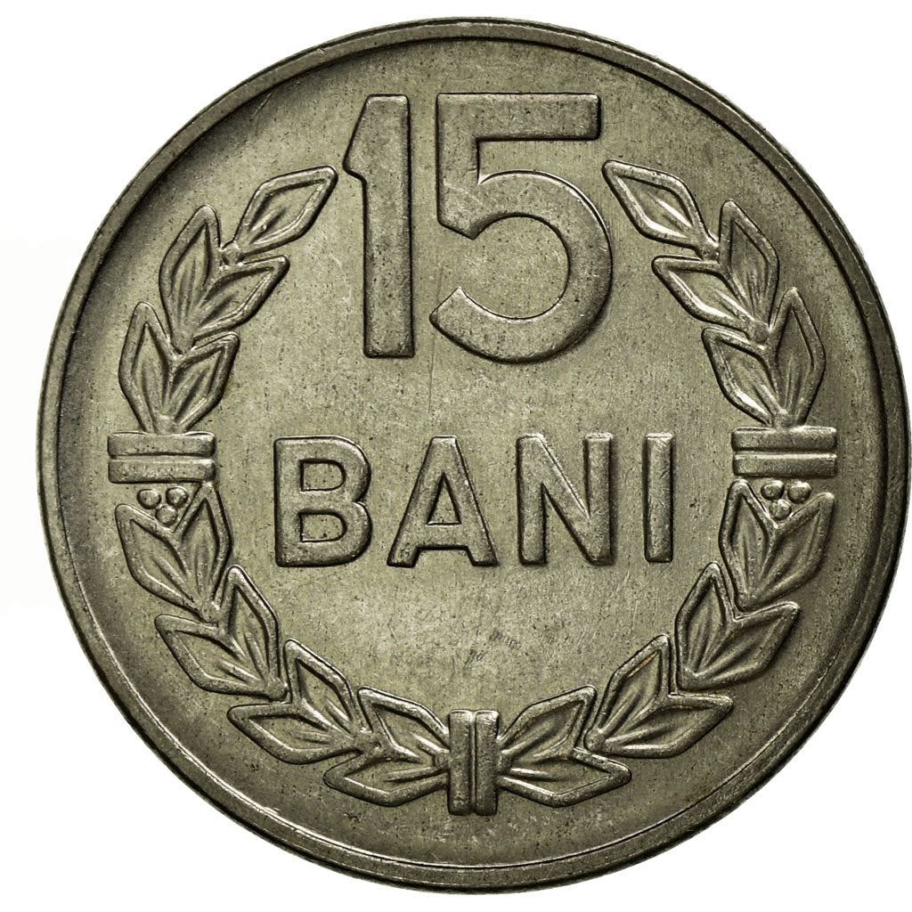 Romania Coin | 15 Bani | Olive Leaves | KM93 | 1966