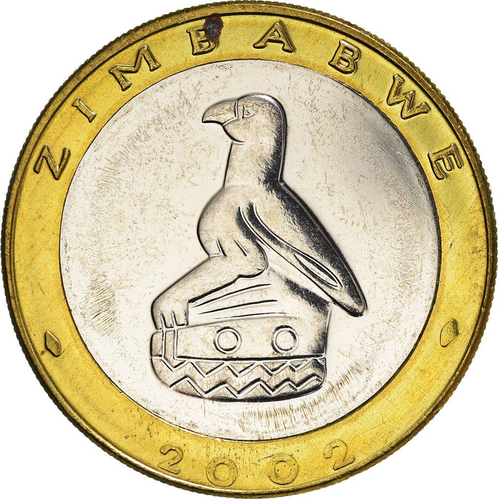 Zimbabwe | 5 Dollars Coin | Black Rhino | Km:13 | 2001 - 2003