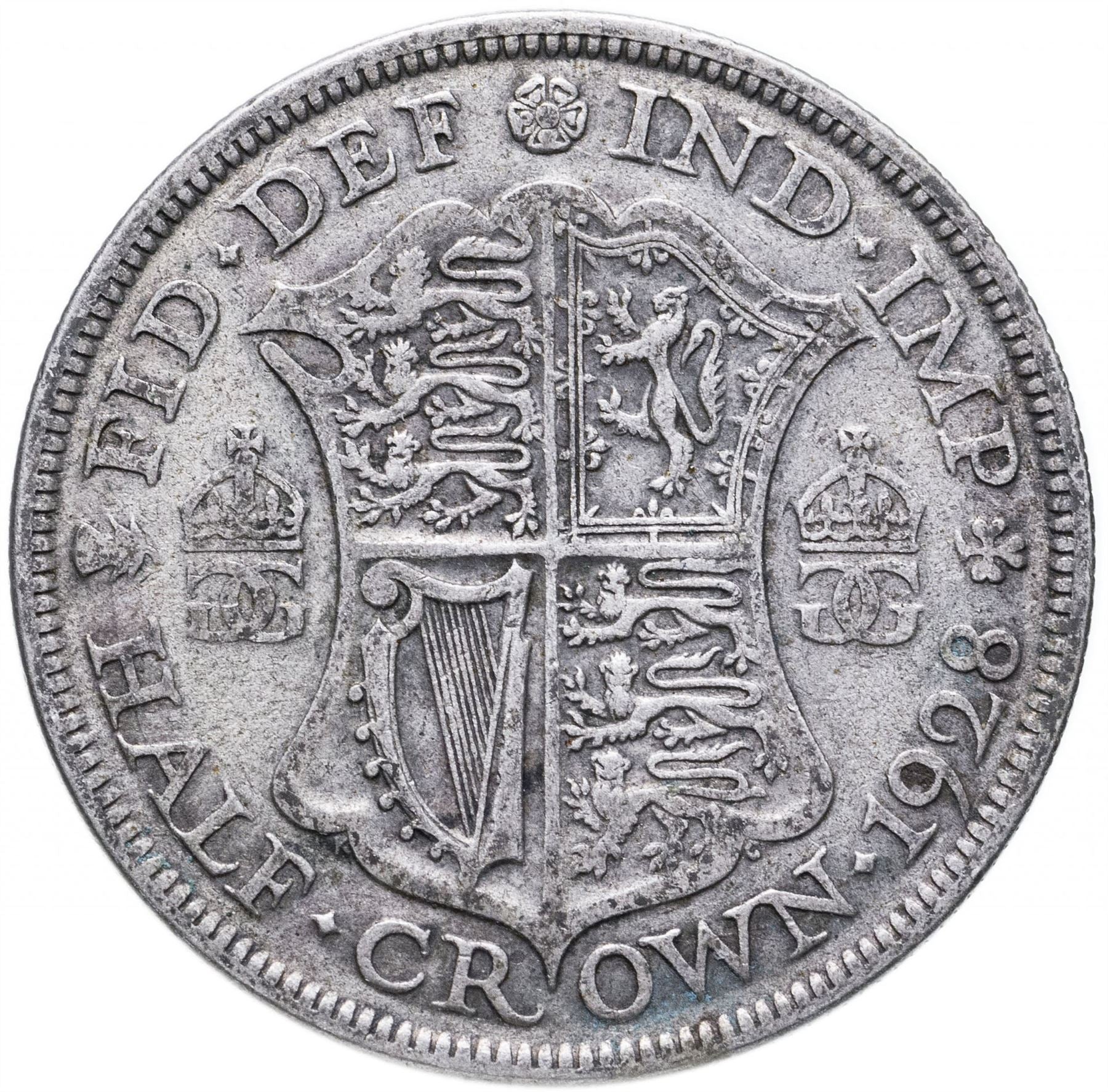 United Kingdom | 1/2 Crown Coin | George V | KM:835 | 1927 - 1936