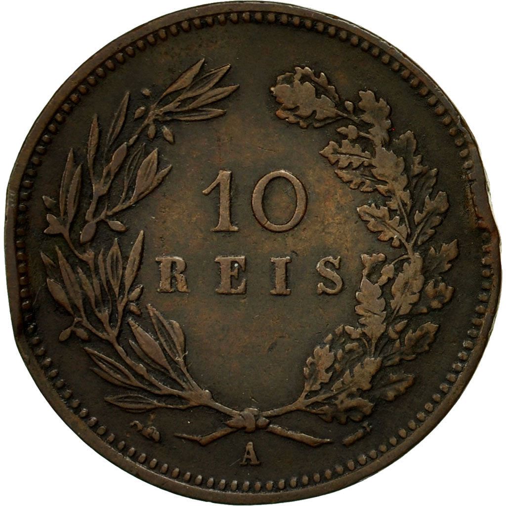 Portugal 10 Reis Coin | King Carlos I | KM532 | 1891 - 1892