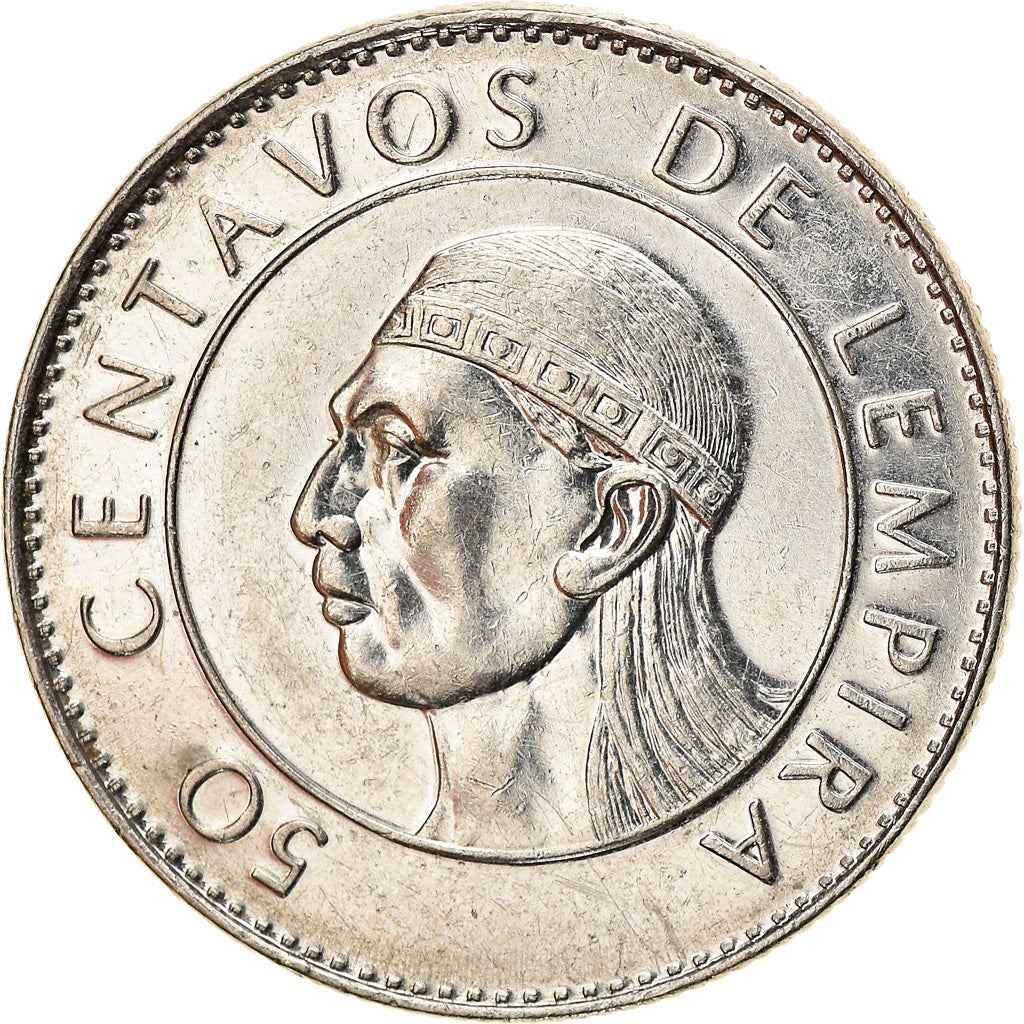 Honduras 50 Centavos Coin | Pyramid | Lempira | KM84a.1 | 1991 - 1994