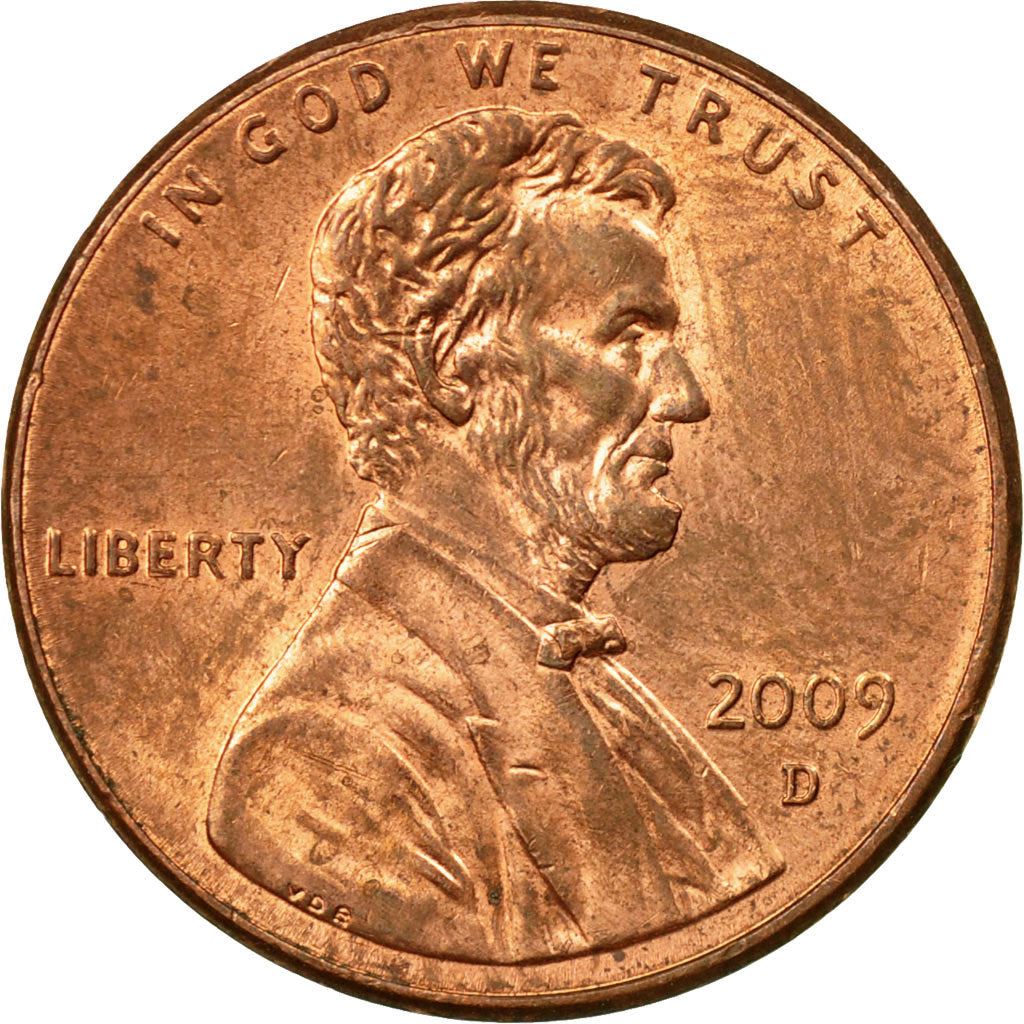 United States | 1 Cent Coin | Log Cabin | Km:441 | 2009