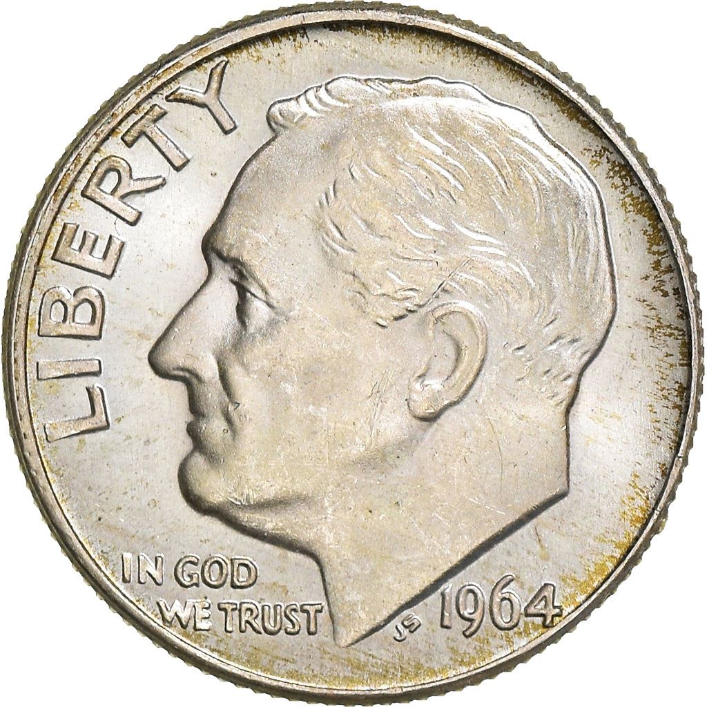 USA | 1 Dime Mønt | Franklin D. Roosevelt | KM:195 | 1946 - 1964