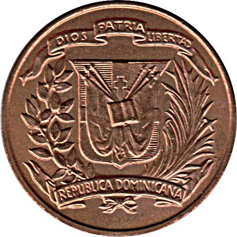 Dominican Republic 1 Centavo Coin | Liberty | KM31 | 1968 - 1975