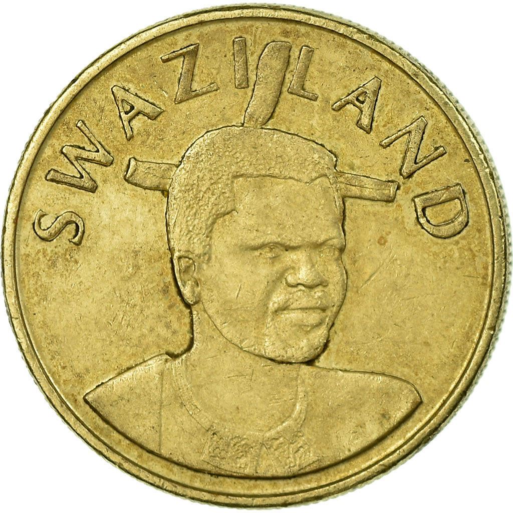 Eswatini 1 Lilangeni Munt | Koning Mswati III | Ntfombi van Eswatini | KM45 | 1995 - 2009