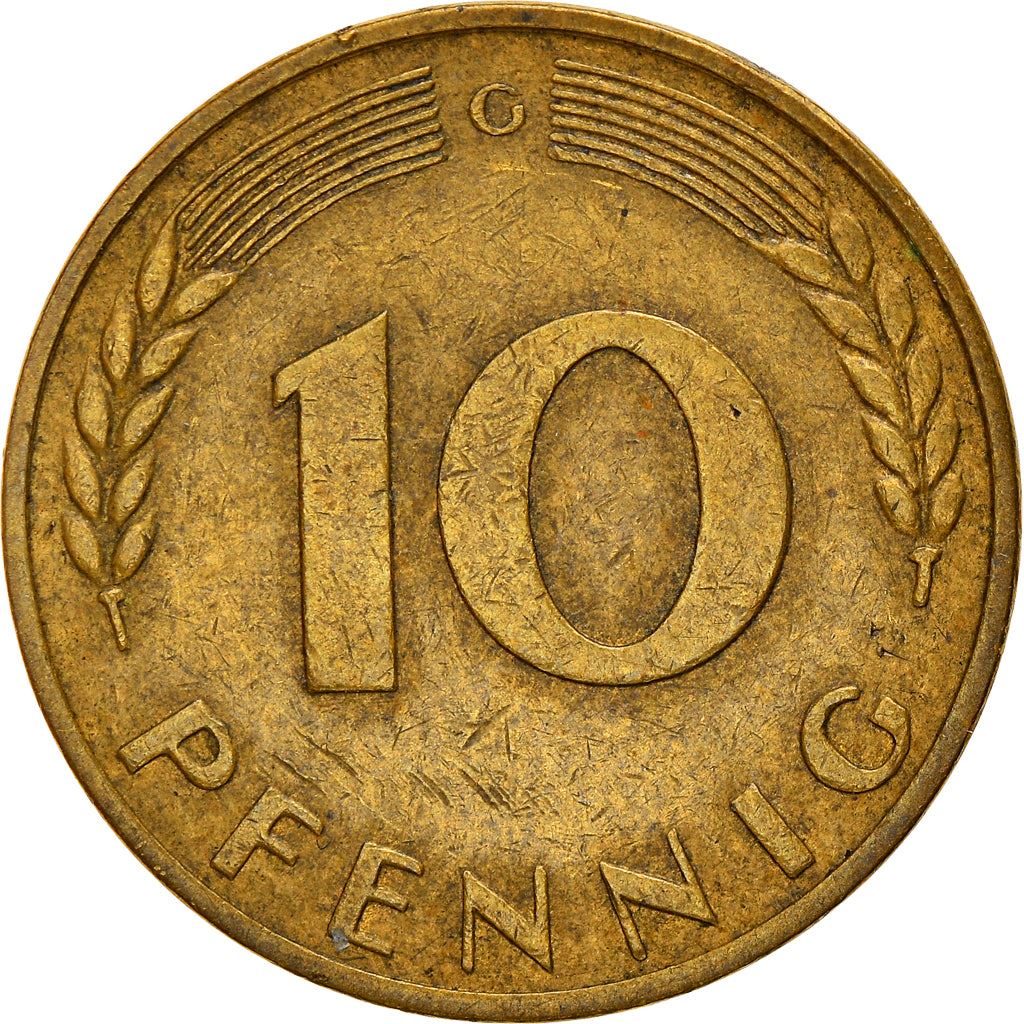 West Germany 10 Pfennig | 100 Coins | Bundesrepublik Deutschland | KM108 | 1950 - 2001