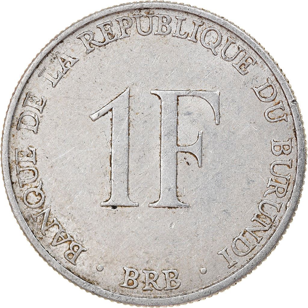 Burundi | 1 Franc Coin | National arms | Km:19 | 1976 - 2022
