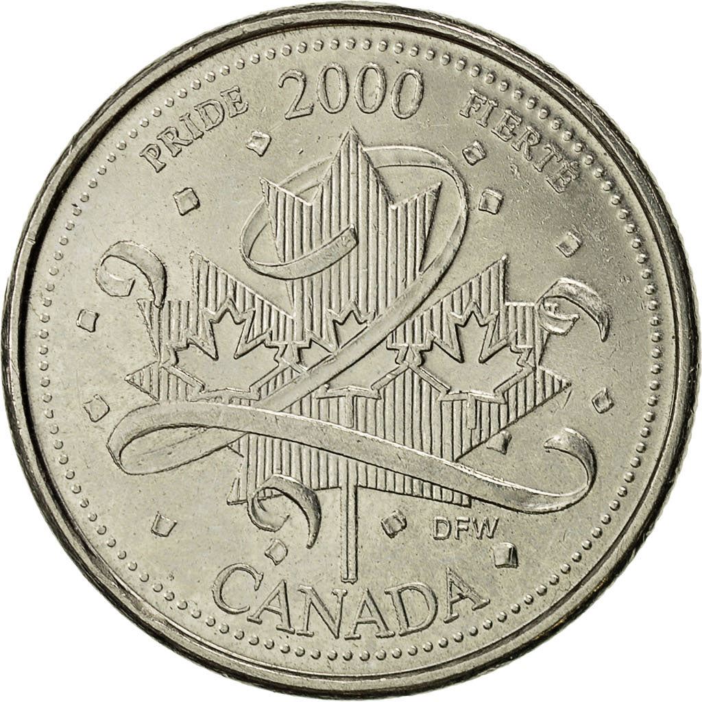 Canada | 25 Cents Coin | Pride | Nickel | KM:384.2 | 2000