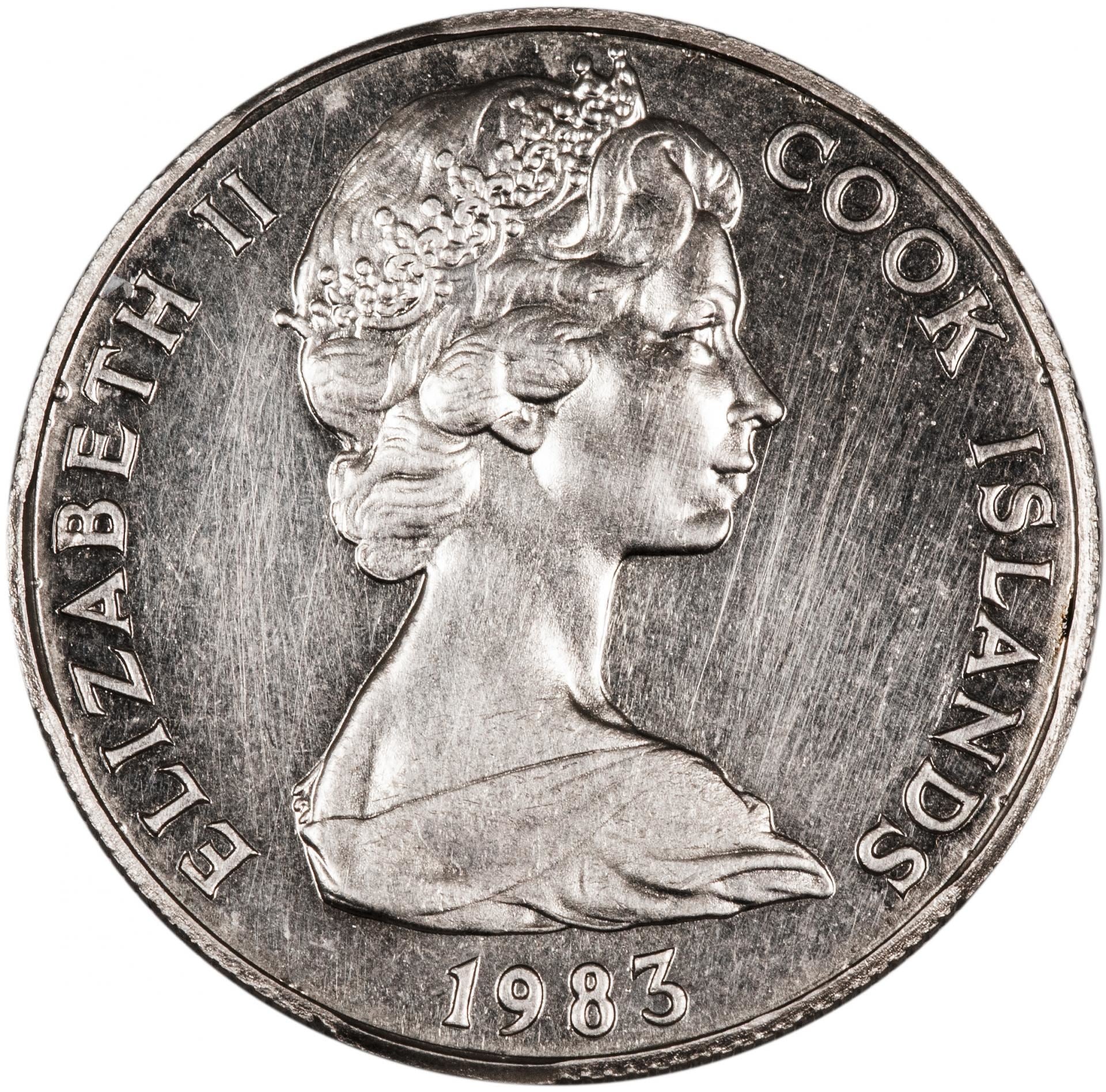 Cook Islands | 50 Cents Coin | Elizabeth II | Bonito Fish | KM:6 | 1972 - 1983