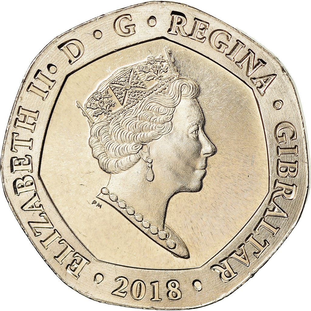 Gibraltar | 20 Pence Mynt | New Calpe House | Km:1622 | 2018