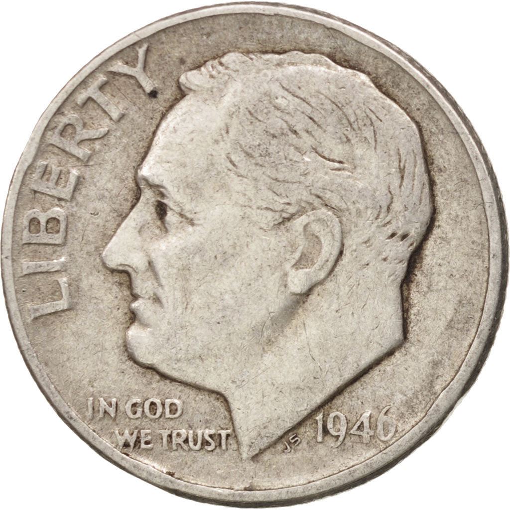 USA | 1 Dime Mønt | Franklin D. Roosevelt | KM:195 | 1946 - 1964
