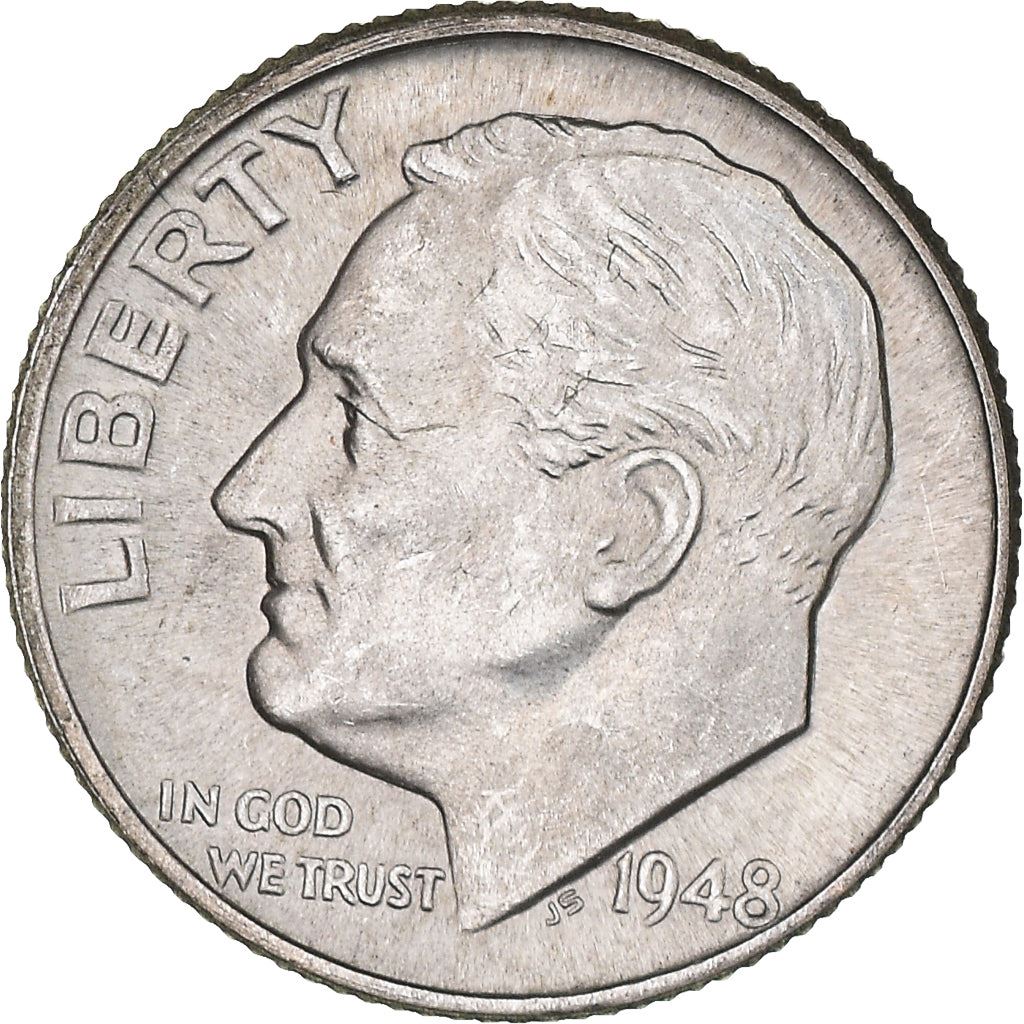 USA | 1 Dime Mønt | Franklin D. Roosevelt | KM:195 | 1946 - 1964