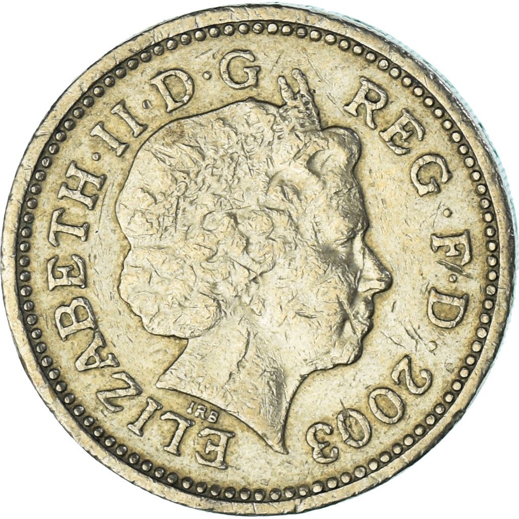 United Kingdom | 1 Pound Coin | Royal Arms | Km:993 | 1998 - 2008