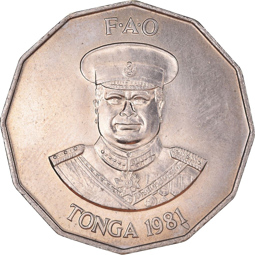 Tonga | 50 Seniti Coin | King Tupou IV | Tomato | FAO | Km:71 | 1981 - 1996