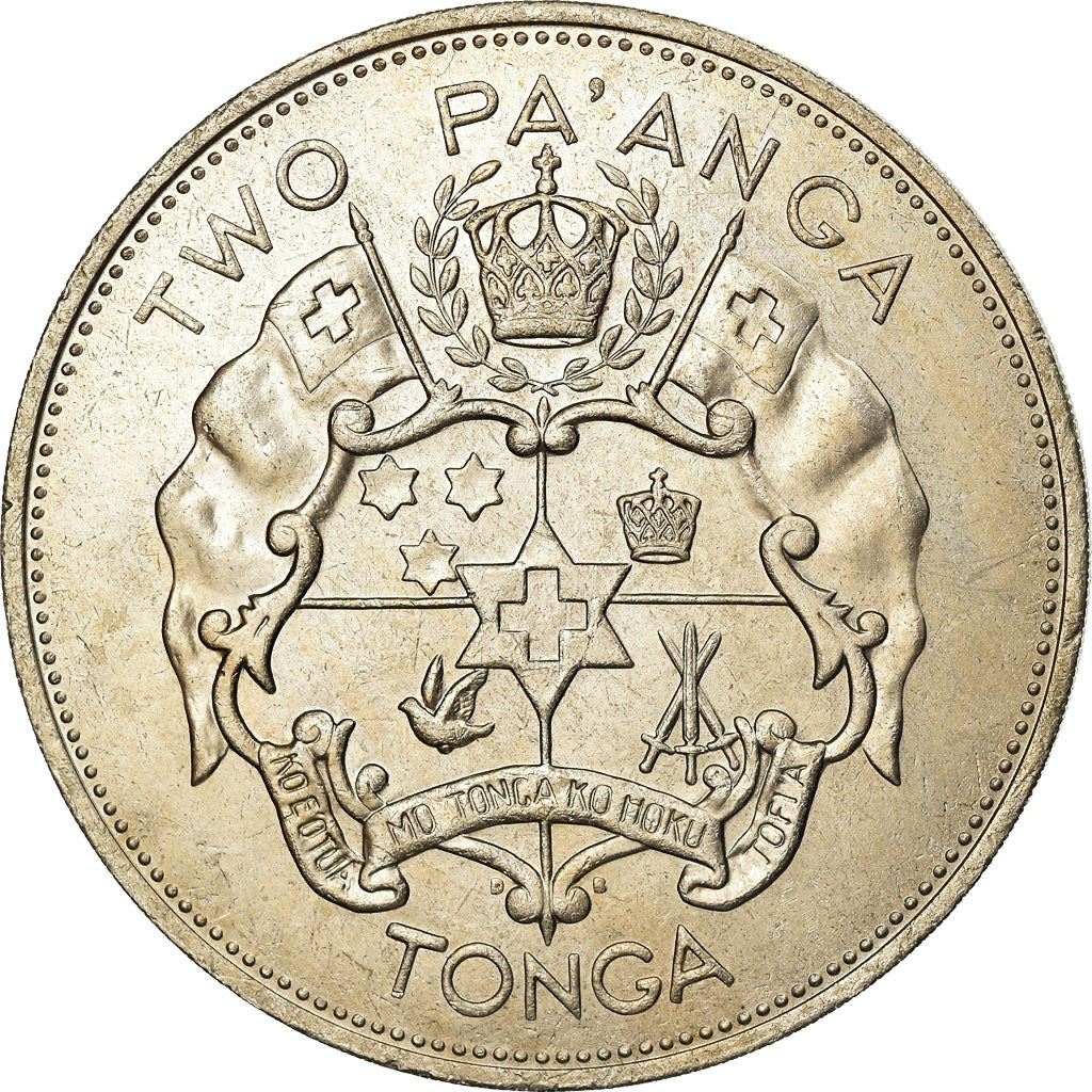 Tonga | 2 Pa'Anga Münze | König Tupou IV | Stern | KM:37 | 1968 - 1974