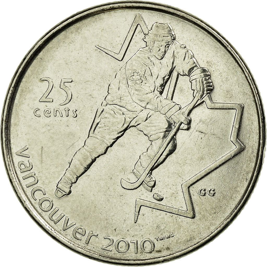 Canadá | Moneda de 25 centavos | Acero niquelado | Hockey sobre hielo | KM:683 | 2007