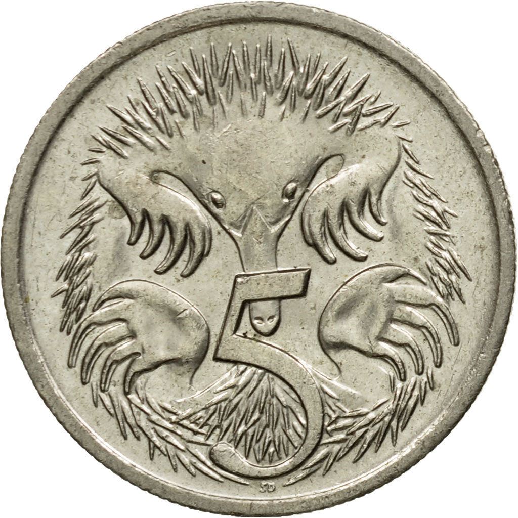 Australia | 5 Cents Coin | Echidna | Km:80 | 1985 - 1998