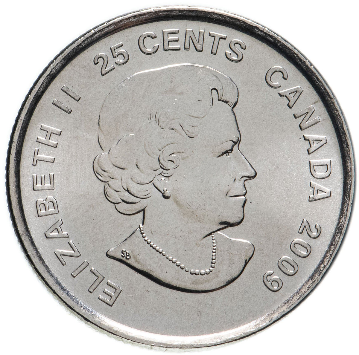 Canada | 25 Cents Coin | Nickel plated steel | Women's hockey | KM:1064 | 2009