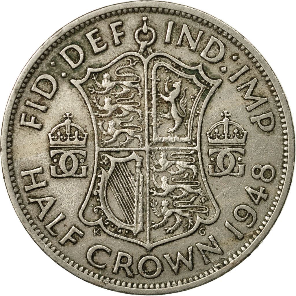 United Kingdom | 1/2 Crown Coin | George VI | Km:866 | 1947 - 1948