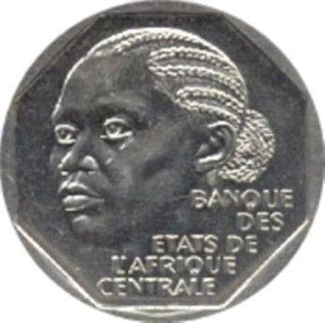 Central African States | 500 Francs Cfa Coin | Woman | Plants | KM:14 | 1998