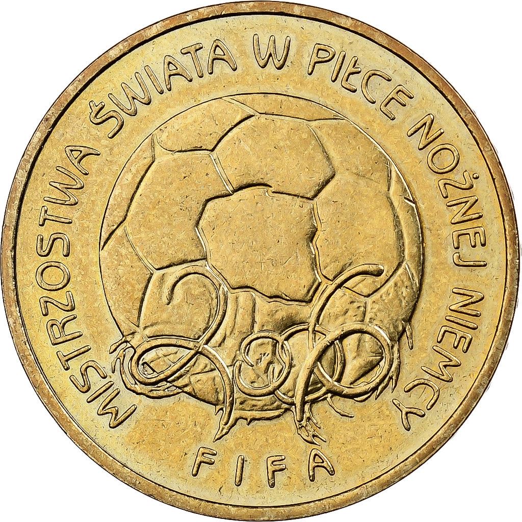 Poland | 2 Zlotys Coin | World Cup | Y:606 | 2006