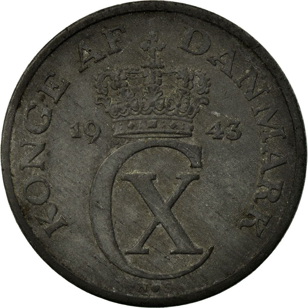Denmark | 5 Ore Coin | Monogram | Km:834A | 1942 - 1945