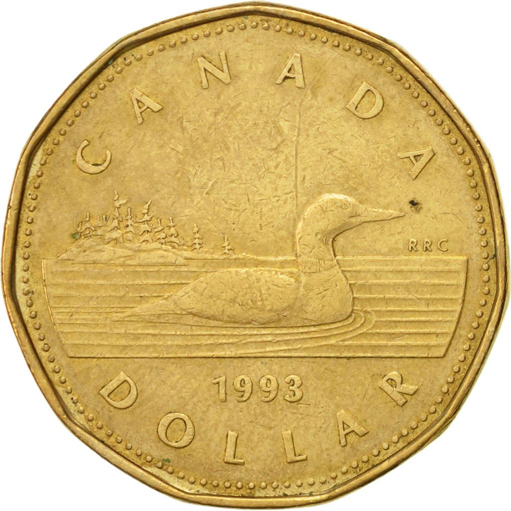 Canada | 1 Dollar Coin | Bronze plated nickel | 3rd portrait | KM:186 | 1990-2003