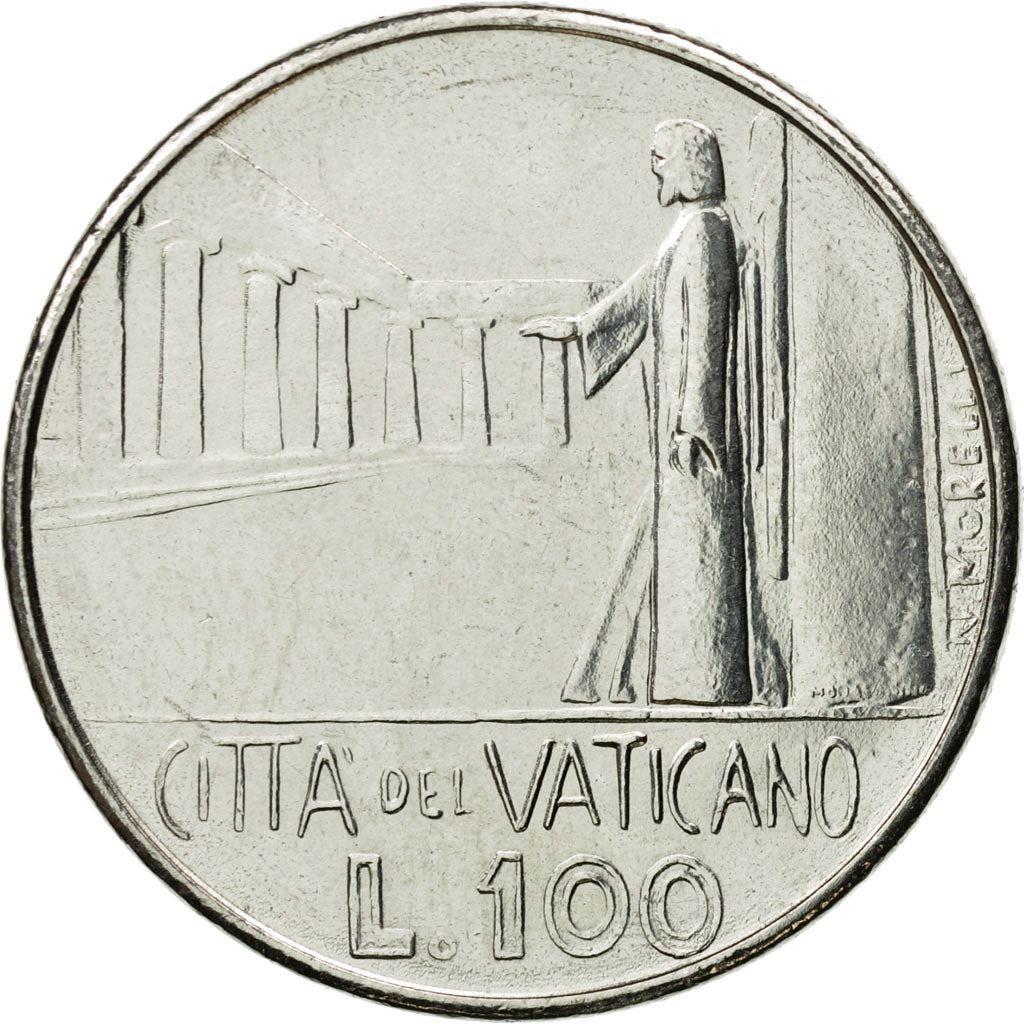 Vatican City | 100 Lire Coin | Paul VI | Km:137 | 1978