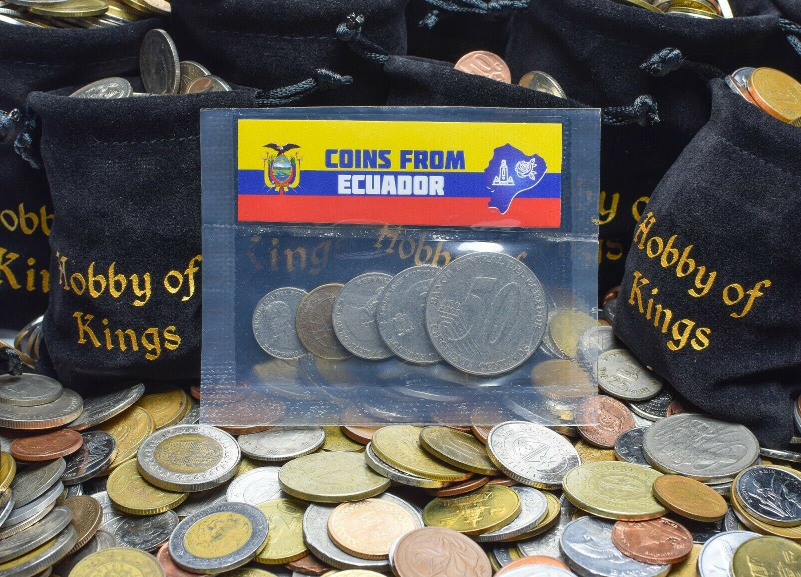 5 Mixed Coins From Ecuador | Centavos - Sucres | Since 1988