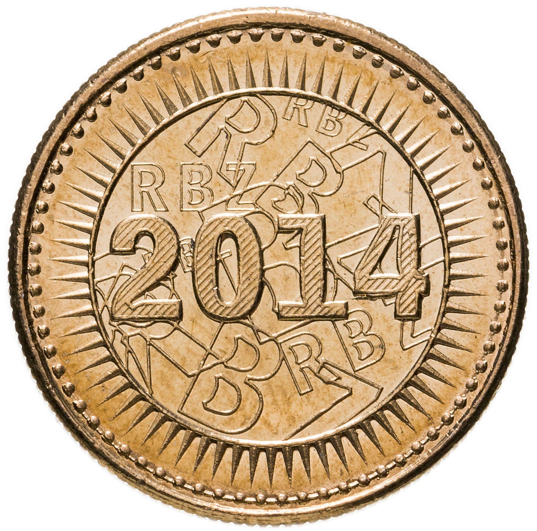 Zimbabwe | 10 Cents Coin | Bond Coin | KM:18 | 2014