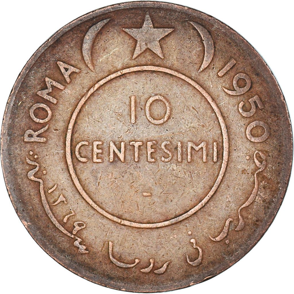 Somalia | 10 Centesimi Coin | Elephant | Km:3 | 1950